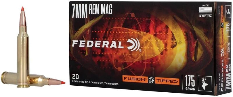 Federal - Fusion Tipped Ammo - 7mm Rem Mag - 175gr - 20/Box