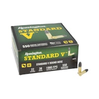 Remington - Standard V Ammo - 22 LR LRN - 38gr - 550/Box