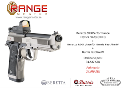 Beretta 92X Performance + plate + Burris FastFire IV