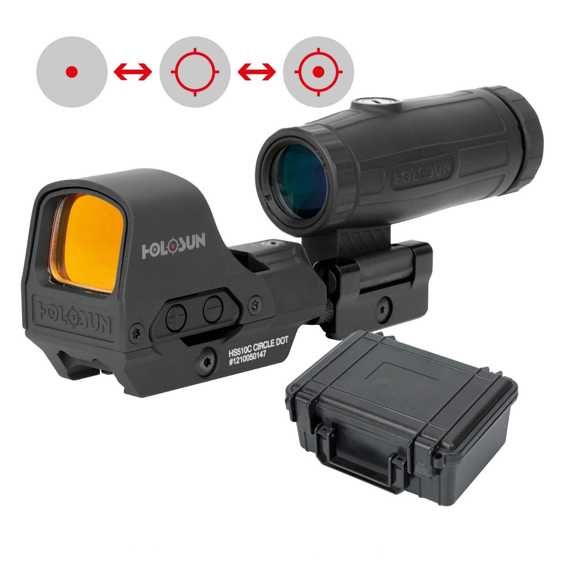 Holosun - HS510C with HM3X Flip to Side Magnifer
