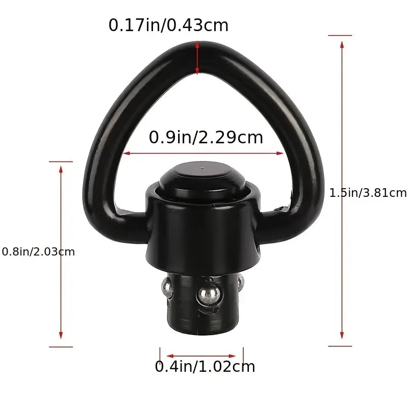 Snabbkopplings-D-Sling Swivels - QD - Steel