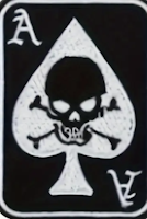 Ace of spades - Dödskalle - Patch