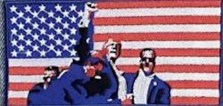 Fight - Trump - Iron on - Patch
