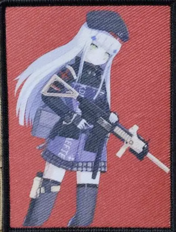 Animerad Gevärs flicka - Patch
