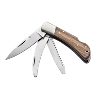 Beretta - Duiker Three Blade Knife - Brown & Orange