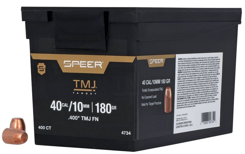 Speer - TMJ Bullets - 40 Cal (.400) - FN - 180gr - 400/Bulk