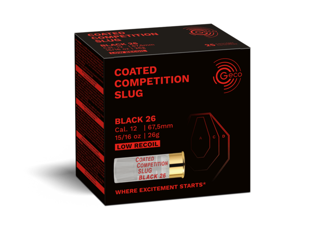 Geco - Coated Competition Slug Black 26 – 12/67,5 – 26 g - 25/ask