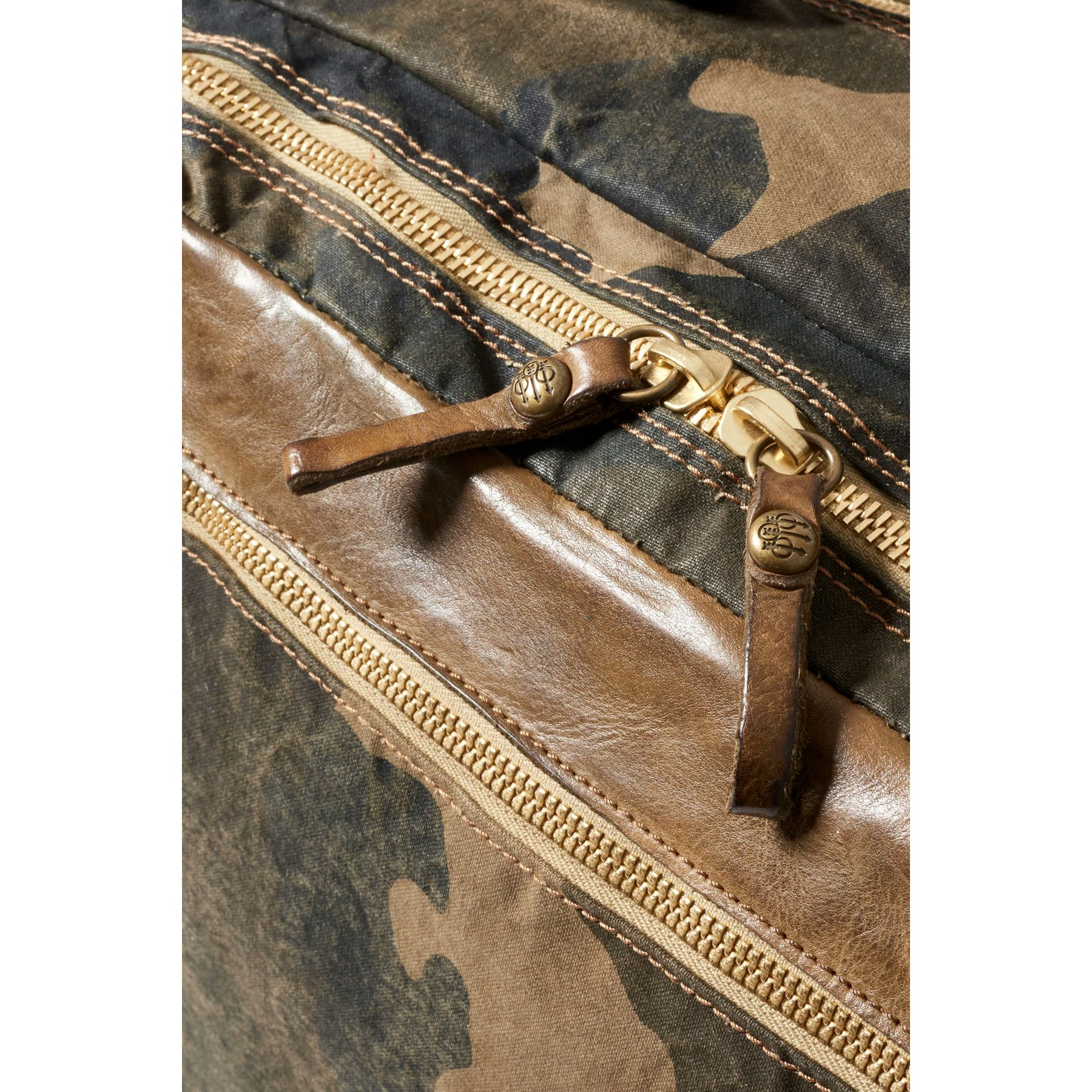 Beretta - Washed Canvas & leather Laptop Backpack - Military Camo