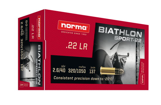 Norma - 22lr - Biathlon Sport-22 - 2,6g/40gr - 50/ask