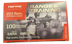 Norma -  .223 Win - Range Training - 3,6g/55gr - 100/ask