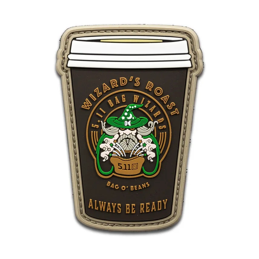 5.11 Wizard’s Roast Patch – morale patch med trollkarl och kaffemagi