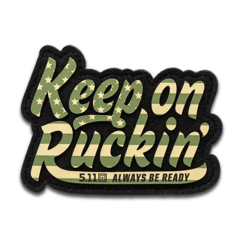 5.11 Keep On Ruckin’ Patch – USA-motiv med kardborrefäste