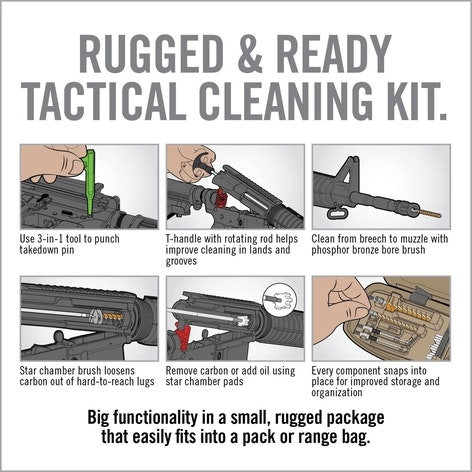 Real Avid Gun Boss AR15 – rengöringsset med fältfodral för 5.56mm AR15