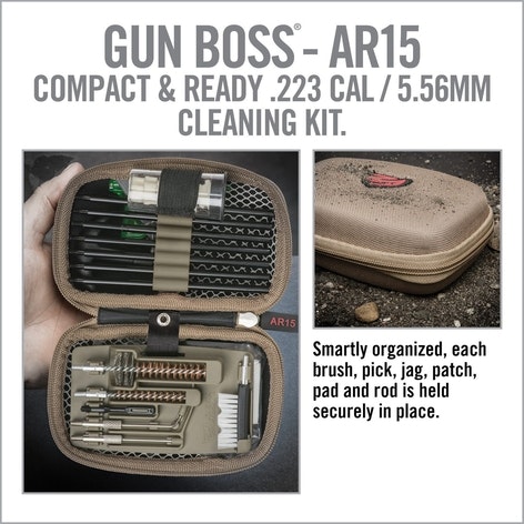 Real Avid Gun Boss AR15 – rengöringsset med fältfodral för 5.56mm AR15