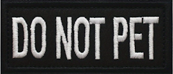 Do Not Pet - Svart- Patch