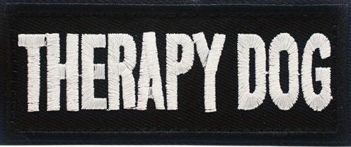Therapy dog - Svart - Patch