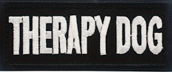 Therapy dog - Svart - Patch