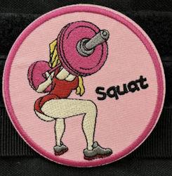 Squat - Rund - Rosa - Patch
