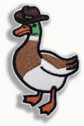 Anka med hatt - Patch