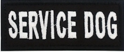 Service dog - Svart- Patch