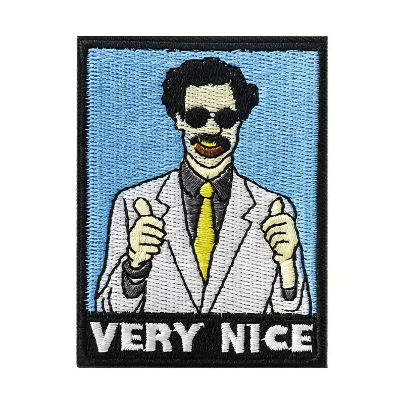 Borat - Very nice - Blå - Patch
