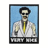 Borat - Very nice - Blå - Patch