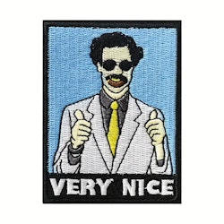 Borat - Very nice - Blå - Patch