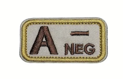 Blodgrupp - A - Neg - Beige/Brun - Patch