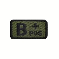 Blodgrupp - B + Pos - Grön/Svart - Patch
