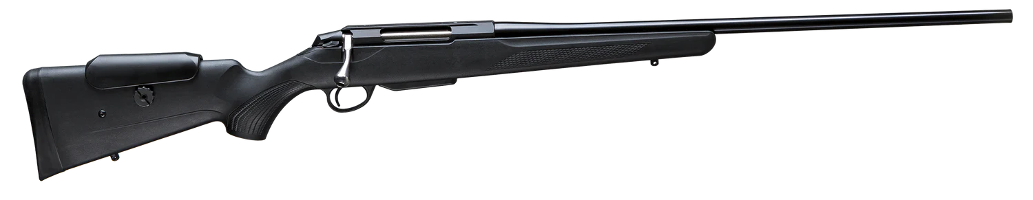 TIKKA T3x Black Edition 2025 Höger komplett paket med justerbar kolv.