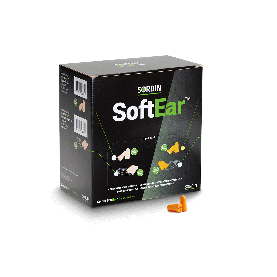 Sordin - SoftEar Disposable Orange (S/M) 200x1p