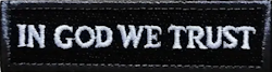 In god we trust - Patch