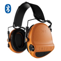 Sordin - Supreme X2 BT Hi-Viz Orange - Headband - Leather - Memory foam
