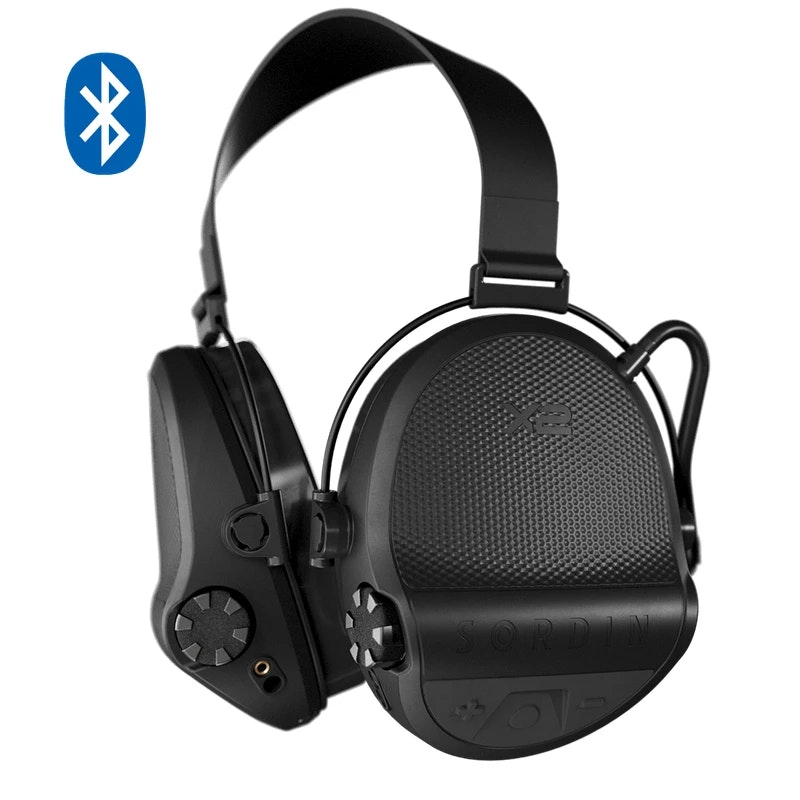 Sordin - Supreme X2 BT Black - Neckband - Leather - Memory foam