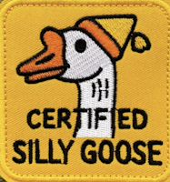 Certified silly goose - Gul - Patch