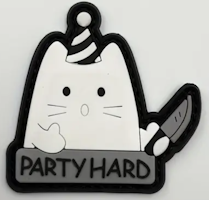 Party hard - Cat - Patch - Pvc