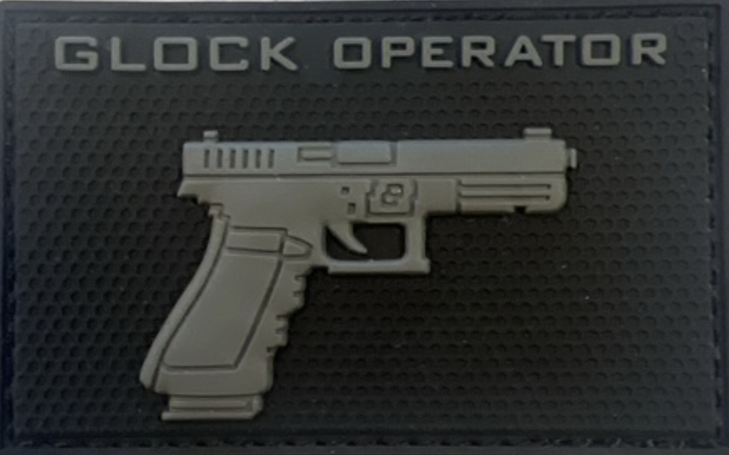 Glock Operator - Grå - Patch - Pvc