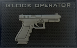 Glock Operator - Grå - Patch - Pvc