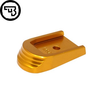 CZ - P-10 - Extended magazine base pad - Aluminium - Guld
