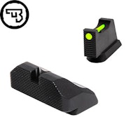 CZ - P-10 Optics Ready sight set with fiber optics - 1mm Grön