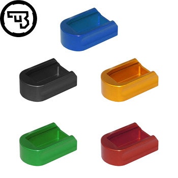 CZ - P-10 - Magazine base pad - +2 - Aluminium - Svart