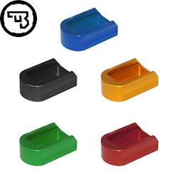 CZ - P-10 - Magazine base pad - +2 - Aluminium - Svart