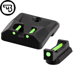 CZ - P-10 - Fast siktes set med fiberoptik - Original CZ - 1mm Grön - Grön