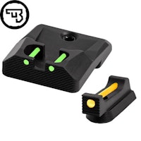 CZ - P-10 - Fast siktes set med fiberoptik - Original CZ - 1mm Gul - Grön