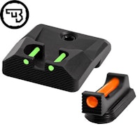 CZ - P-10 - Fast siktes set med fiberoptik - Original CZ - 1,5mm Orange - Grön