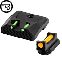CZ - P-10 - Fast siktes set med fiberoptik - Original CZ - 1,5mm Gul - Grön