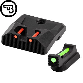 CZ - P-10 - Fast siktes set med fiberoptik - Original CZ - 1mm Grön - Röd