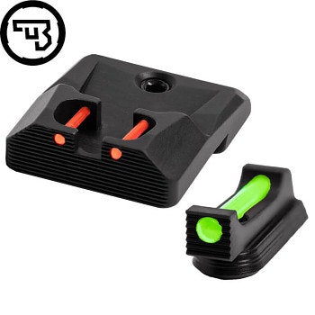 CZ - P-10 - Fast siktes set med fiberoptik - Original CZ - 1.5 mm Grön - Röd