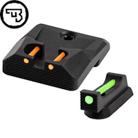 CZ - P-10 - Fast siktes set med fiberoptik - Original CZ - 1 mm Grön - Orange