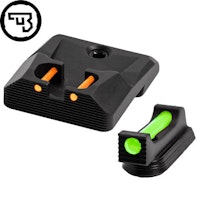CZ - P-10 - Fast siktes set med fiberoptik - Original CZ - 1,5 mm Grön - Orange